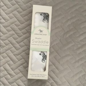 Muslin swaddle Zebra